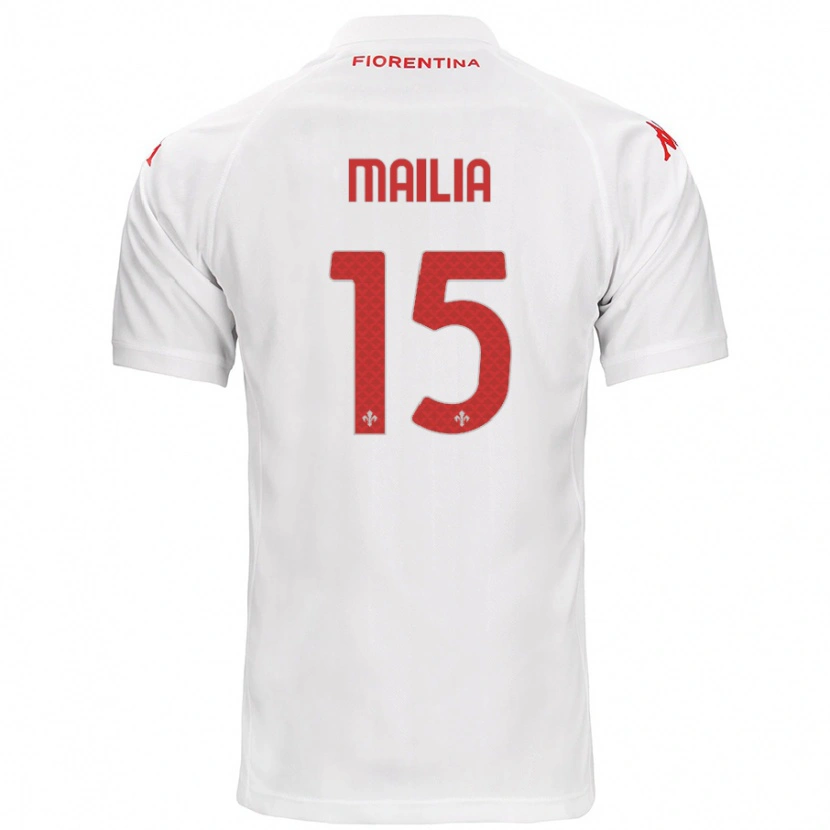 Danxen Barn Siria Mailia #15 Vit Bortatröja Matchtröjor 2024/25 Tröjor T-Tröja