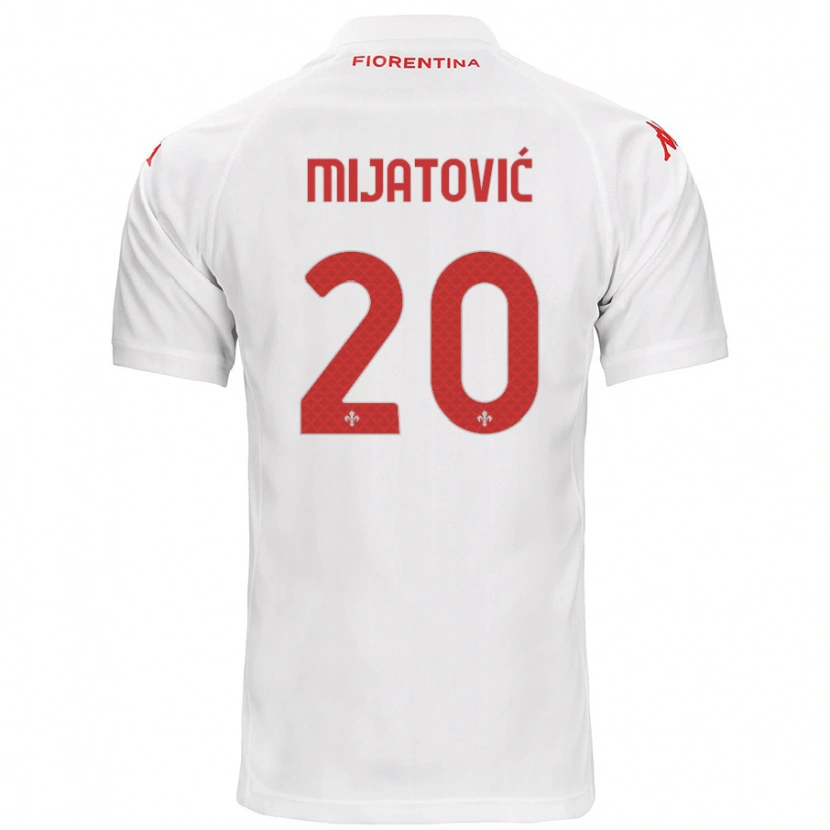 Danxen Barn Milica Mijatović #20 Vit Bortatröja Matchtröjor 2024/25 Tröjor T-Tröja