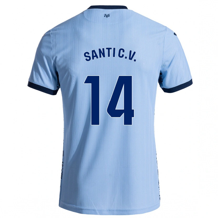 Danxen Barn Santi Comesaña #14 Himmelsblå Bortatröja Matchtröjor 2024/25 Tröjor T-Tröja