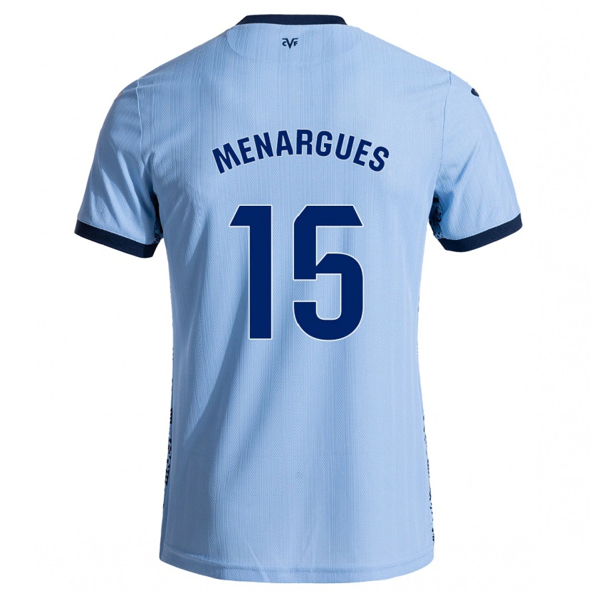Danxen Barn Joseda Menargues #15 Himmelsblå Bortatröja Matchtröjor 2024/25 Tröjor T-Tröja