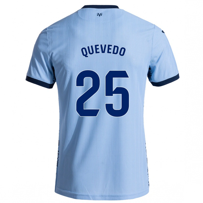 Danxen Barn Alex Quevedo #25 Himmelsblå Bortatröja Matchtröjor 2024/25 Tröjor T-Tröja