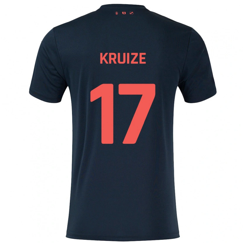 Danxen Barn Elisha Kruize #17 Svart Röd Bortatröja Matchtröjor 2024/25 Tröjor T-Tröja