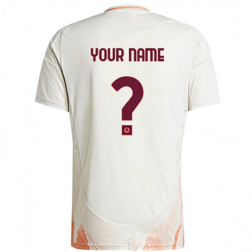 Danxen Barn Ditt Namn #0 Grädde Vit Orange Bortatröja Matchtröjor 2024/25 Tröjor T-Tröja