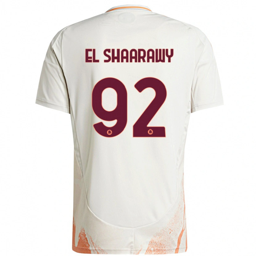 Danxen Barn Stephan El Shaarawy #92 Grädde Vit Orange Bortatröja Matchtröjor 2024/25 Tröjor T-Tröja