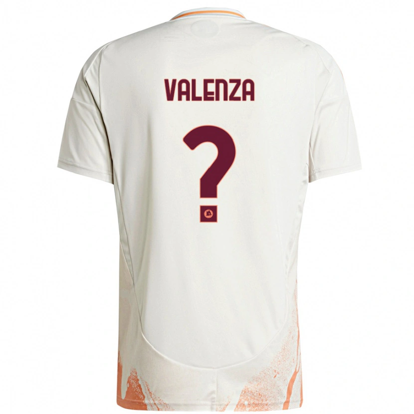 Danxen Barn Salvatore Valenza #0 Grädde Vit Orange Bortatröja Matchtröjor 2024/25 Tröjor T-Tröja