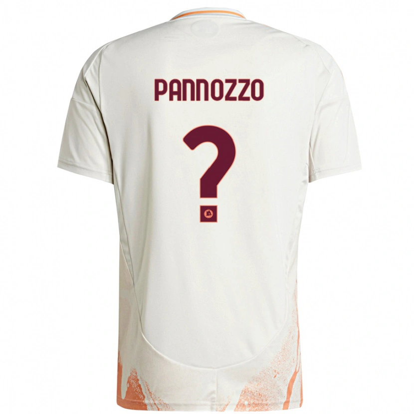 Danxen Barn Nicolò Pannozzo #0 Grädde Vit Orange Bortatröja Matchtröjor 2024/25 Tröjor T-Tröja