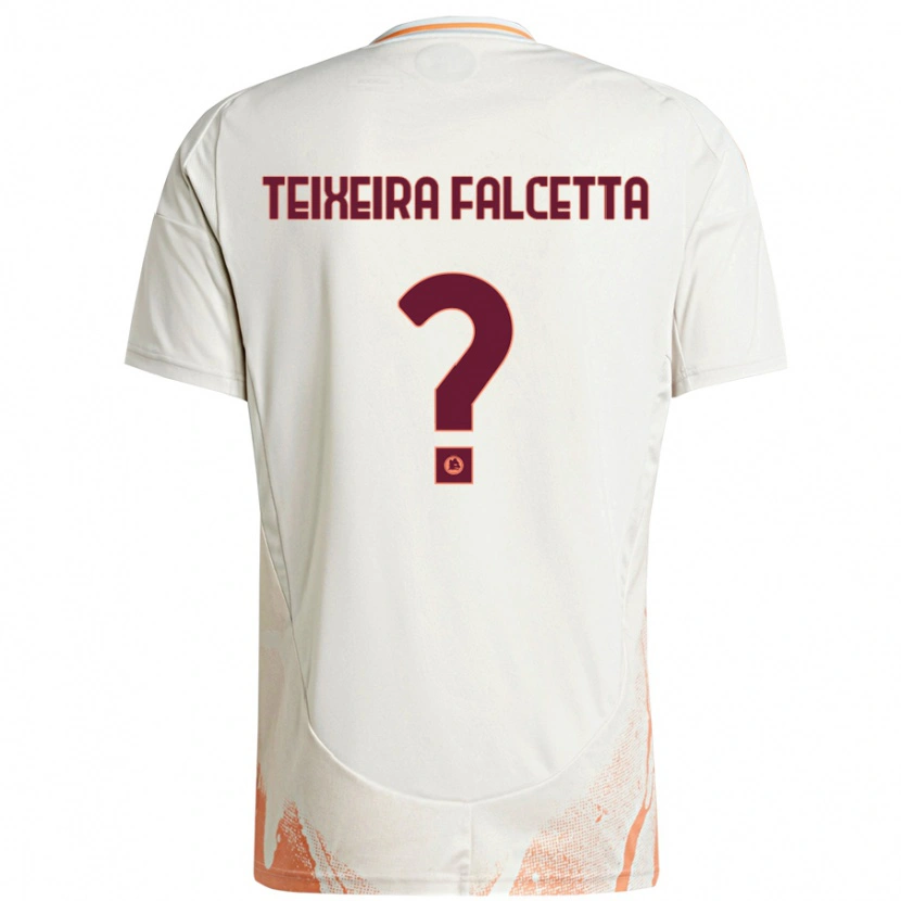 Danxen Barn Pietro Teixeira Falcetta #0 Grädde Vit Orange Bortatröja Matchtröjor 2024/25 Tröjor T-Tröja