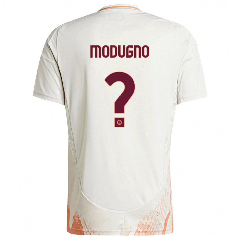 Danxen Barn Emanuele Modugno #0 Grädde Vit Orange Bortatröja Matchtröjor 2024/25 Tröjor T-Tröja