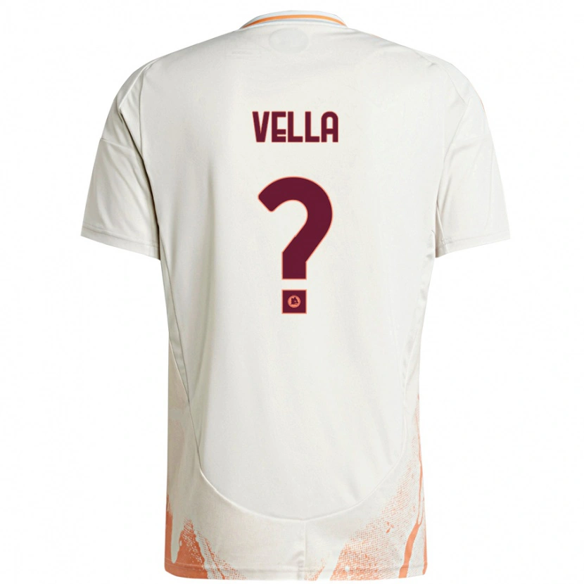 Danxen Barn Tancredi Vella #0 Grädde Vit Orange Bortatröja Matchtröjor 2024/25 Tröjor T-Tröja