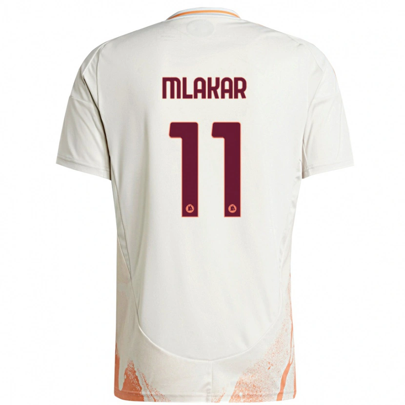 Danxen Barn Luka Mlakar #11 Grädde Vit Orange Bortatröja Matchtröjor 2024/25 Tröjor T-Tröja