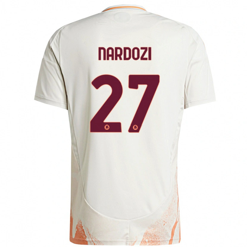 Danxen Barn Manuel Nardozi #27 Grädde Vit Orange Bortatröja Matchtröjor 2024/25 Tröjor T-Tröja