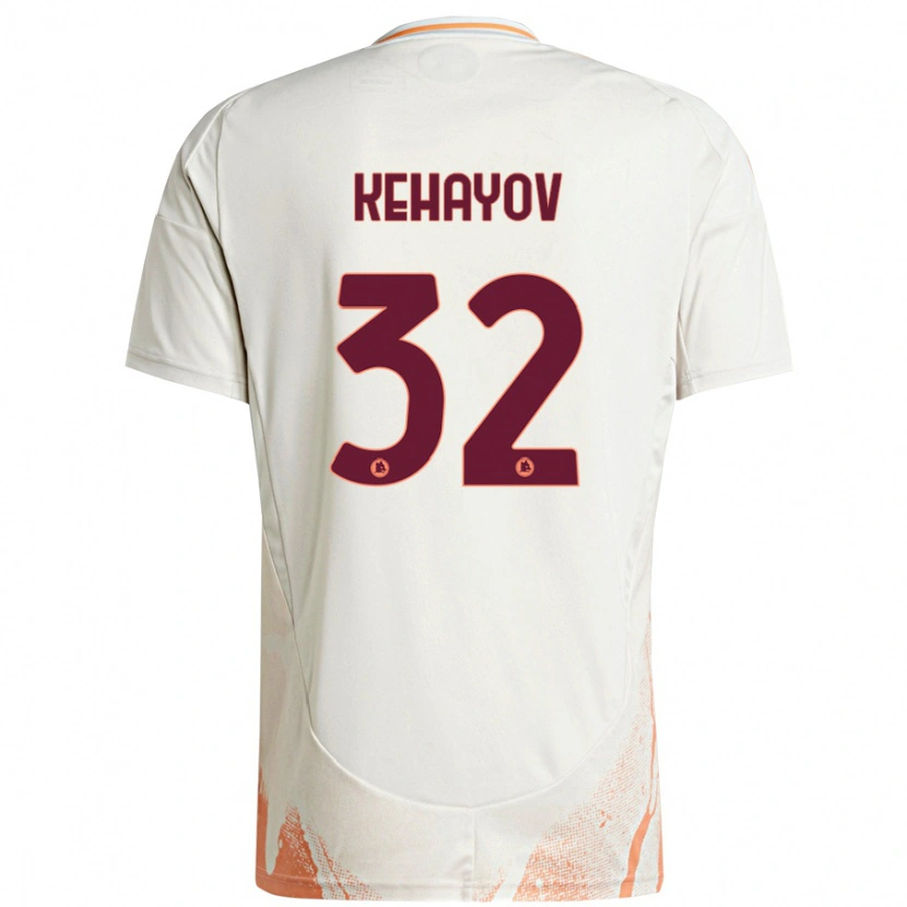 Danxen Barn Atanas Kehayov #32 Grädde Vit Orange Bortatröja Matchtröjor 2024/25 Tröjor T-Tröja