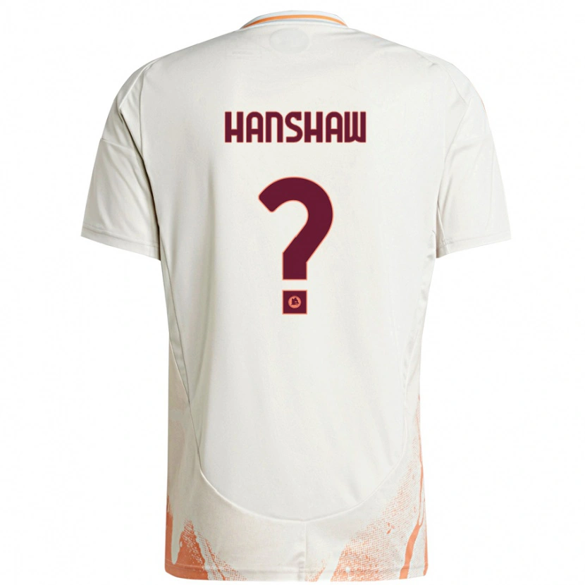 Danxen Barn Verena Hanshaw #0 Grädde Vit Orange Bortatröja Matchtröjor 2024/25 Tröjor T-Tröja