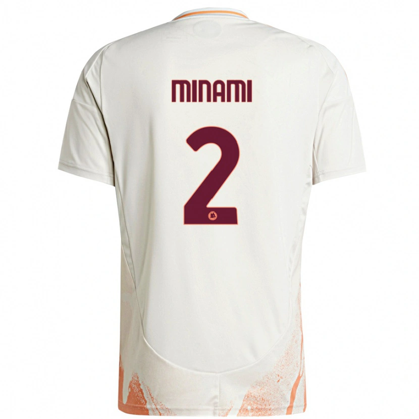 Danxen Barn Moeka Minami #2 Grädde Vit Orange Bortatröja Matchtröjor 2024/25 Tröjor T-Tröja
