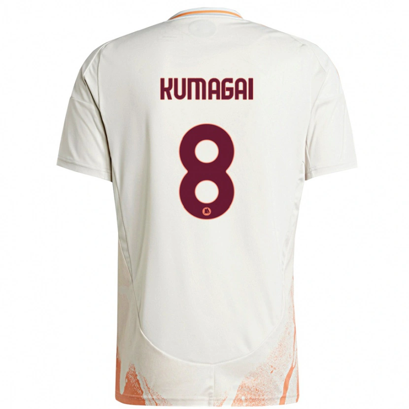 Danxen Barn Saki Kumagai #8 Grädde Vit Orange Bortatröja Matchtröjor 2024/25 Tröjor T-Tröja