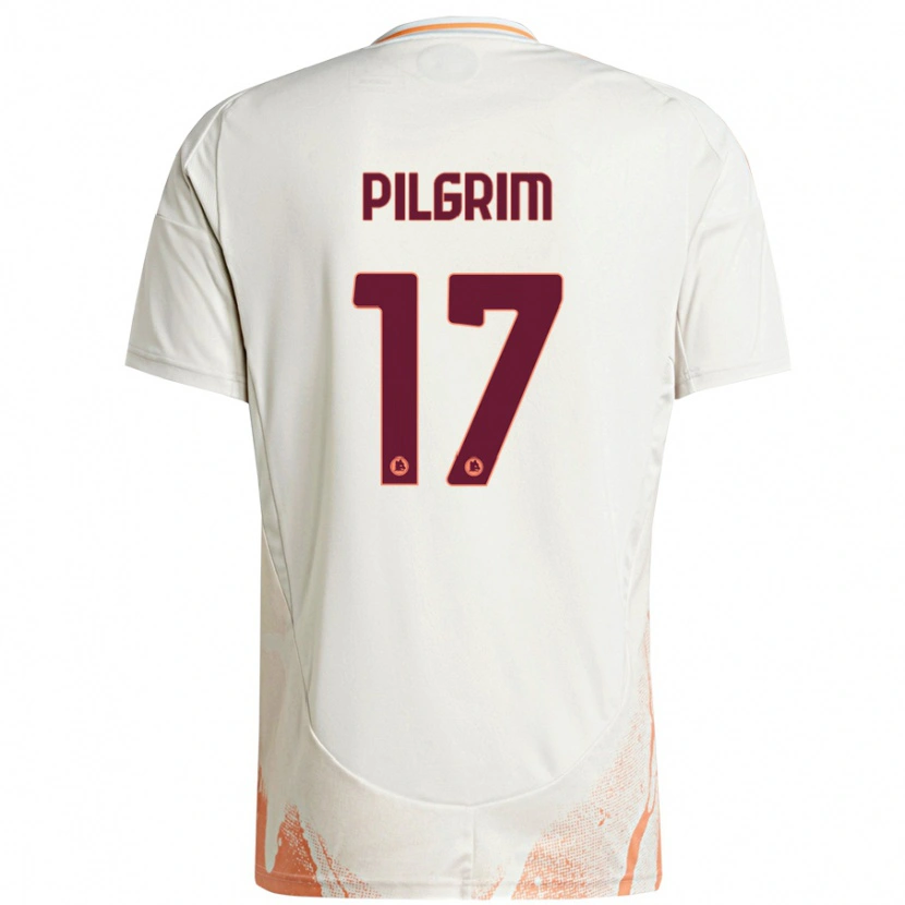 Danxen Barn Alayah Pilgrim #17 Grädde Vit Orange Bortatröja Matchtröjor 2024/25 Tröjor T-Tröja
