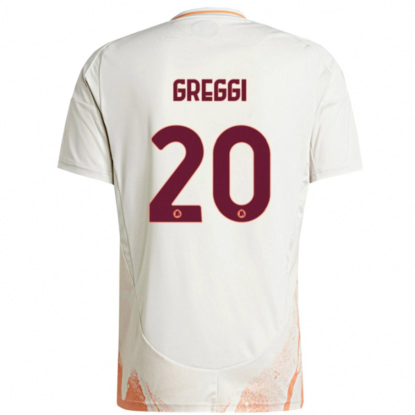 Danxen Barn Giada Greggi #20 Grädde Vit Orange Bortatröja Matchtröjor 2024/25 Tröjor T-Tröja
