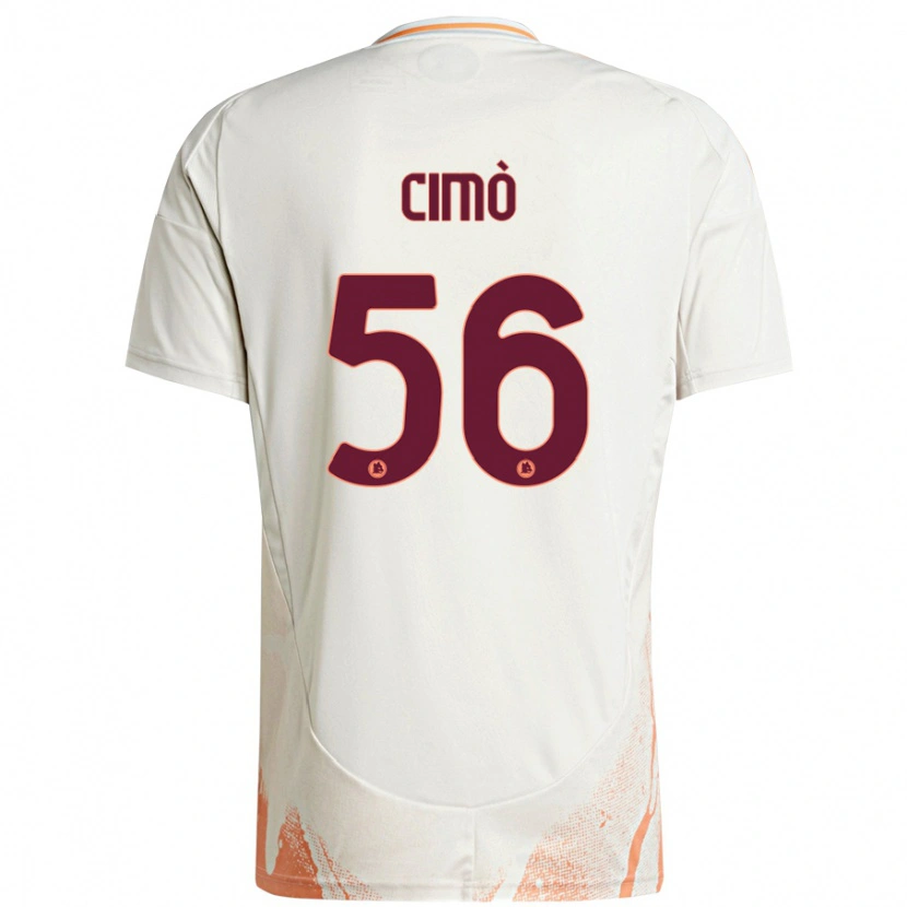 Danxen Barn Giada Cimò #56 Grädde Vit Orange Bortatröja Matchtröjor 2024/25 Tröjor T-Tröja
