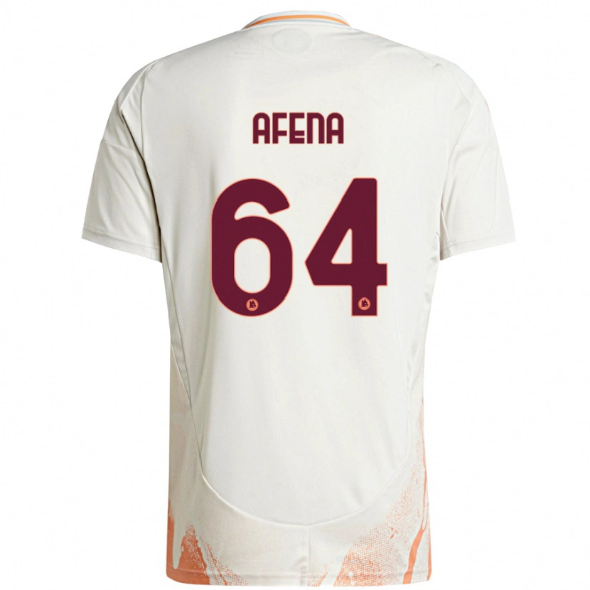 Danxen Barn Felix Afena-Gyan #64 Grädde Vit Orange Bortatröja Matchtröjor 2024/25 Tröjor T-Tröja