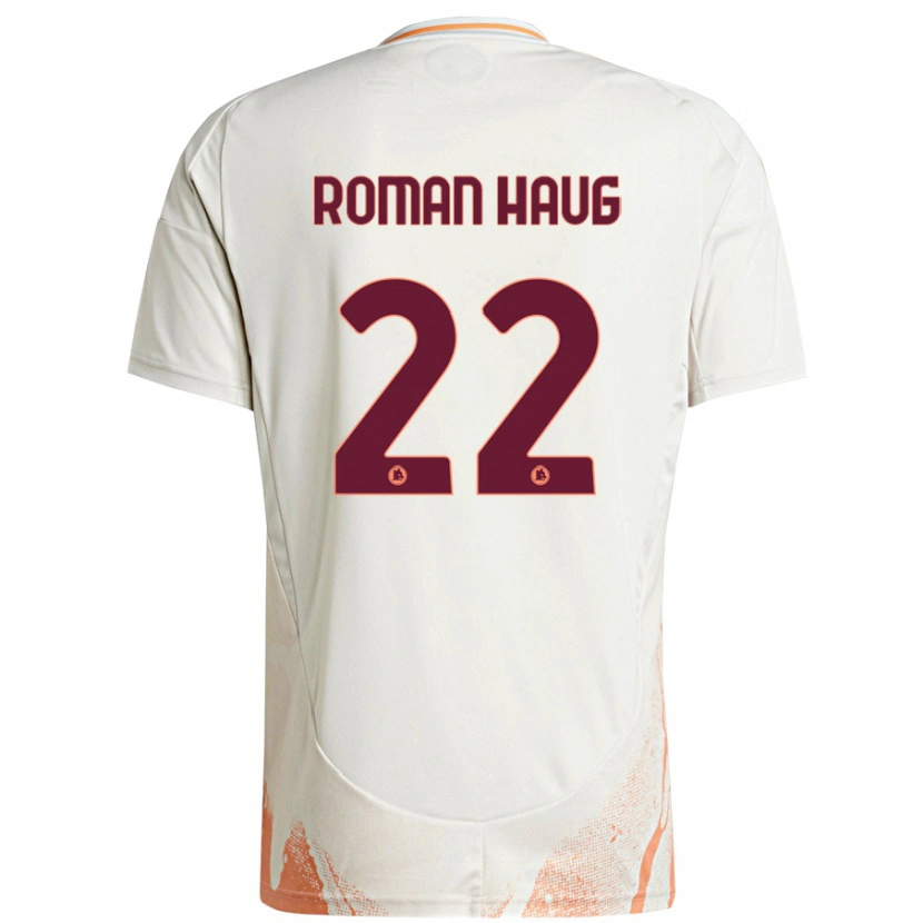 Danxen Barn Sophie Roman Haug #22 Grädde Vit Orange Bortatröja Matchtröjor 2024/25 Tröjor T-Tröja