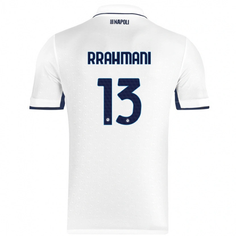 Danxen Barn Amir Rrahmani #13 Vit Kungsblå Bortatröja Matchtröjor 2024/25 Tröjor T-Tröja