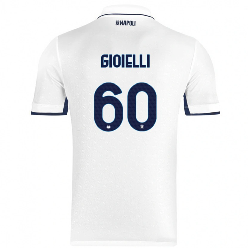 Danxen Barn Francesco Gioielli #60 Vit Kungsblå Bortatröja Matchtröjor 2024/25 Tröjor T-Tröja