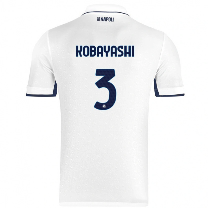 Danxen Barn Miharu Kobayashi #3 Vit Kungsblå Bortatröja Matchtröjor 2024/25 Tröjor T-Tröja