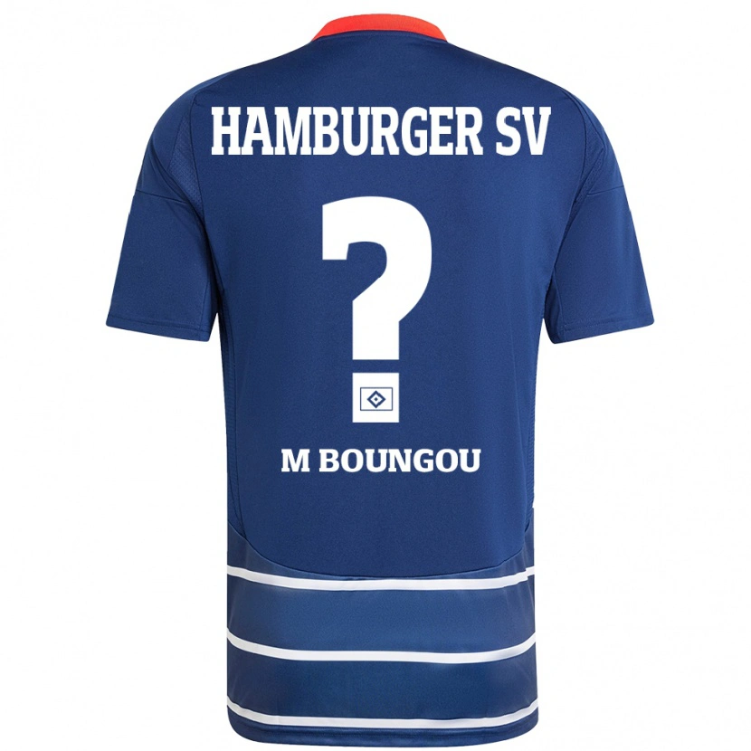 Danxen Barn Edmond Loubongo-M'boungou #0 Mörkblå Bortatröja Matchtröjor 2024/25 Tröjor T-Tröja