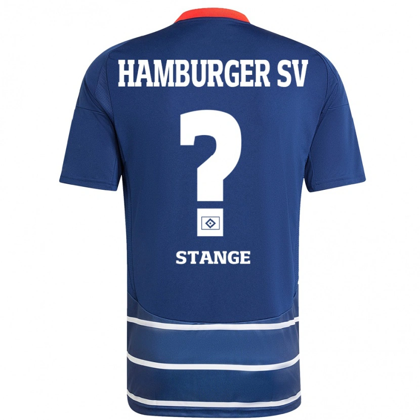 Danxen Barn Tobias Stange #0 Mörkblå Bortatröja Matchtröjor 2024/25 Tröjor T-Tröja