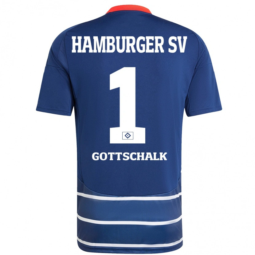 Danxen Barn Juri Gottschalk #1 Mörkblå Bortatröja Matchtröjor 2024/25 Tröjor T-Tröja