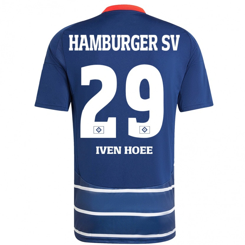 Danxen Barn Lennart Iven Hoee #29 Mörkblå Bortatröja Matchtröjor 2024/25 Tröjor T-Tröja