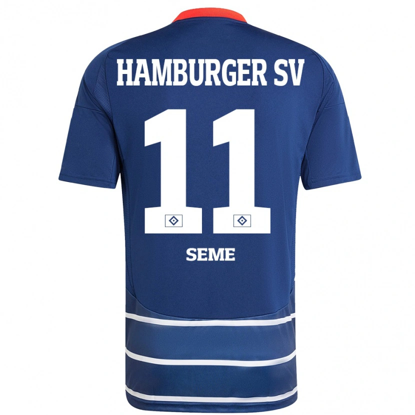 Danxen Barn Anna-Katharina Seme #11 Mörkblå Bortatröja Matchtröjor 2024/25 Tröjor T-Tröja