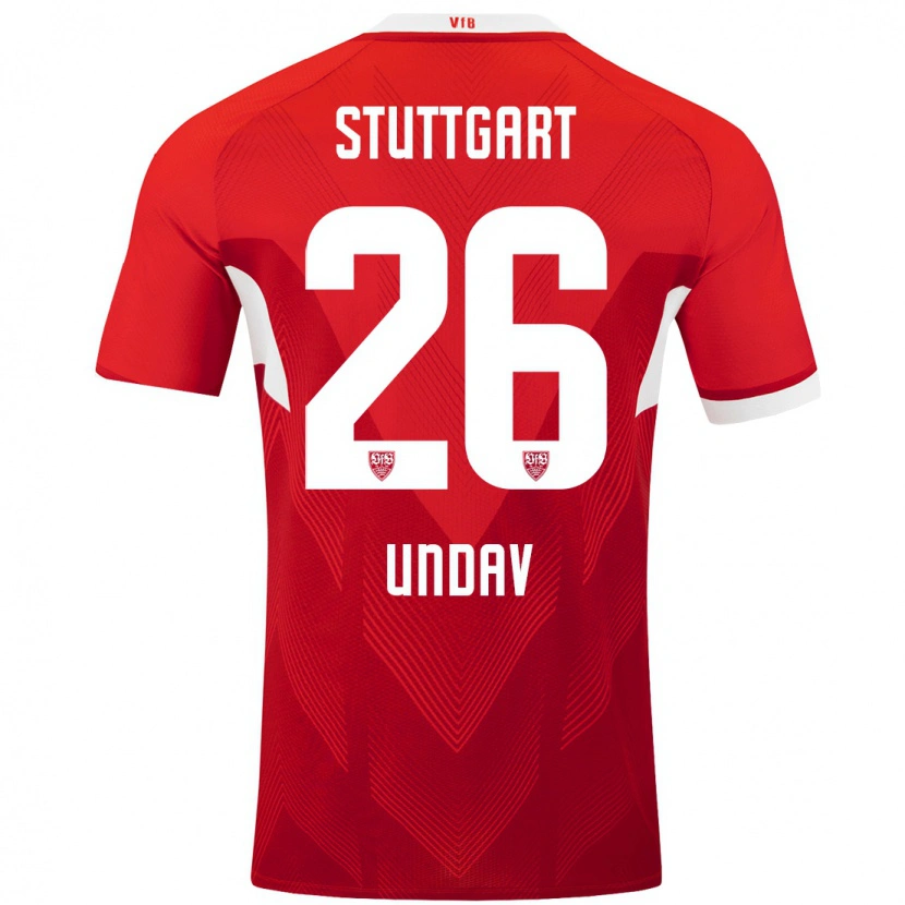 Danxen Barn Deniz Undav #26 Röd Vit Bortatröja Matchtröjor 2024/25 Tröjor T-Tröja