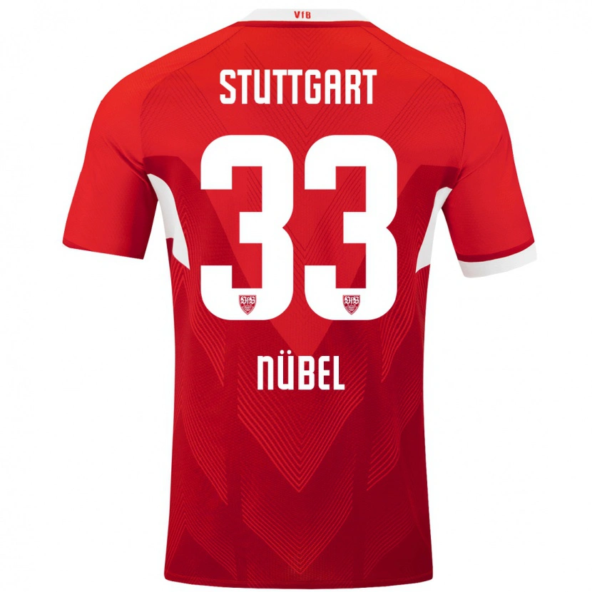 Danxen Barn Alexander Nübel #33 Röd Vit Bortatröja Matchtröjor 2024/25 Tröjor T-Tröja