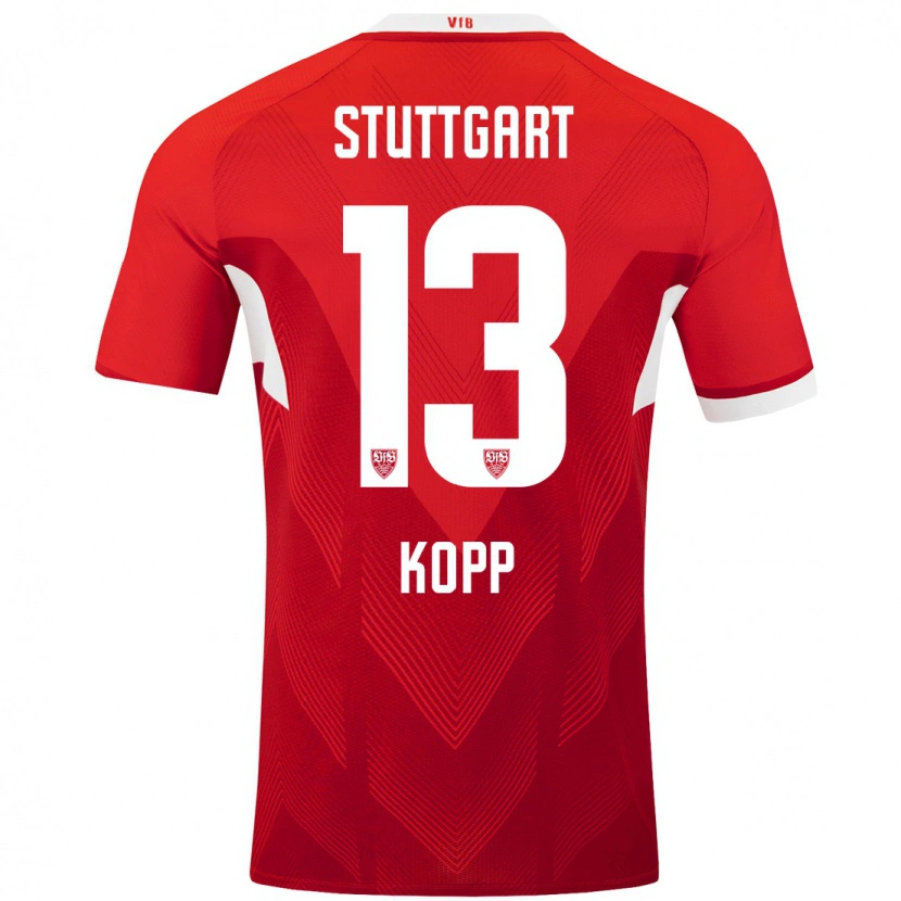 Danxen Barn Leonie Kopp #13 Röd Vit Bortatröja Matchtröjor 2024/25 Tröjor T-Tröja