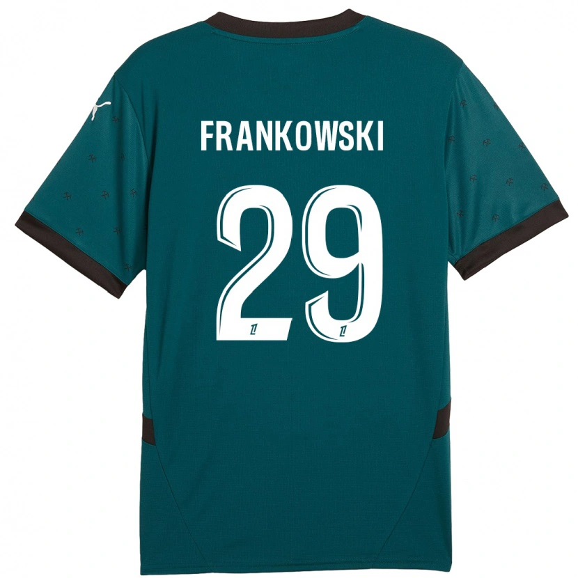 Danxen Barn Przemyslaw Frankowski #29 Mörkgrön Bortatröja Matchtröjor 2024/25 Tröjor T-Tröja