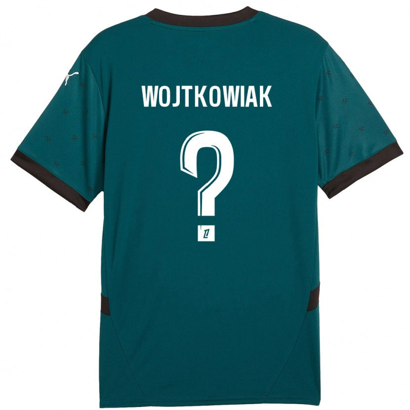 Danxen Barn Valentin Wojtkowiak #0 Mörkgrön Bortatröja Matchtröjor 2024/25 Tröjor T-Tröja