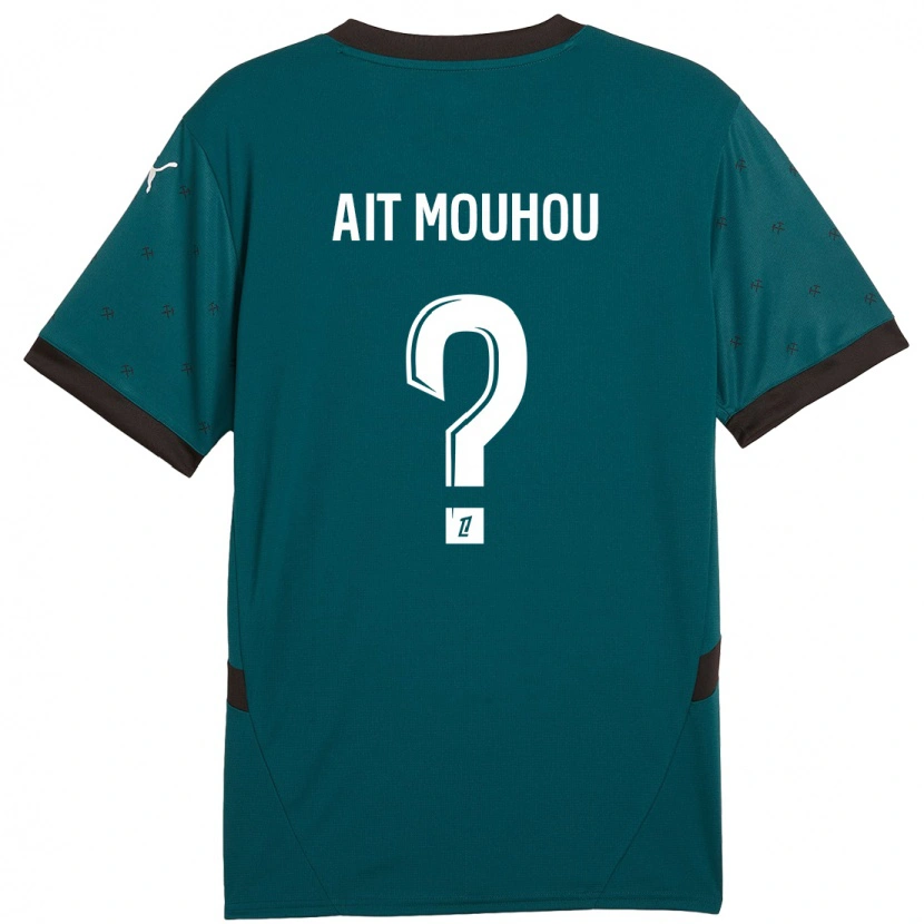 Danxen Barn Nassim Ait Mouhou #0 Mörkgrön Bortatröja Matchtröjor 2024/25 Tröjor T-Tröja