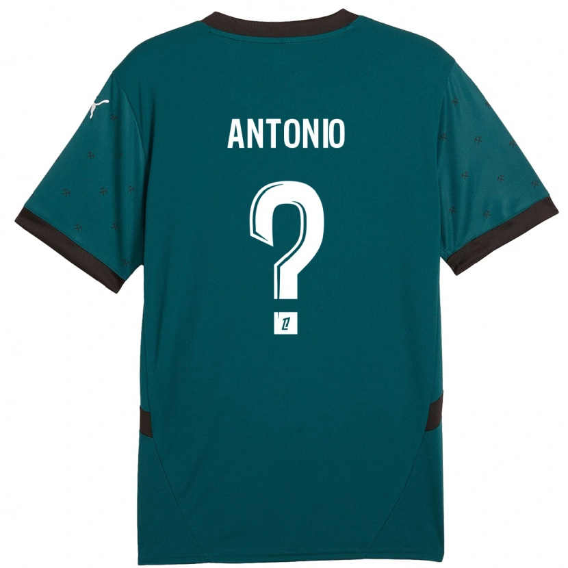 Danxen Barn Kyllian Antonio #0 Mörkgrön Bortatröja Matchtröjor 2024/25 Tröjor T-Tröja