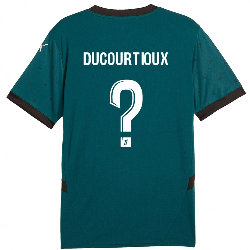 Danxen Barn Ilan Ducourtioux #0 Mörkgrön Bortatröja Matchtröjor 2024/25 Tröjor T-Tröja