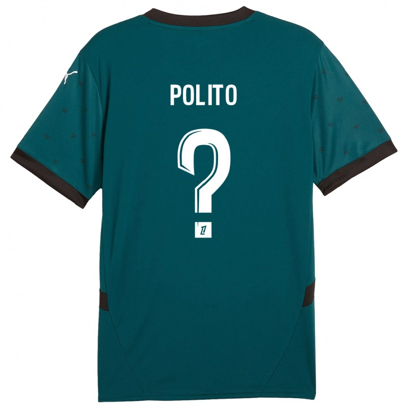 Danxen Barn Carla Polito #0 Mörkgrön Bortatröja Matchtröjor 2024/25 Tröjor T-Tröja