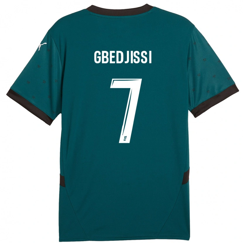 Danxen Barn Aude Gbedjissi #7 Mörkgrön Bortatröja Matchtröjor 2024/25 Tröjor T-Tröja