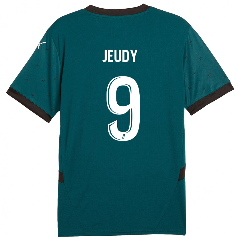 Danxen Barn Sherly Jeudy #9 Mörkgrön Bortatröja Matchtröjor 2024/25 Tröjor T-Tröja