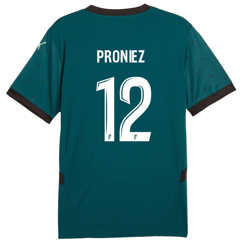 Danxen Barn Fany Proniez #12 Mörkgrön Bortatröja Matchtröjor 2024/25 Tröjor T-Tröja