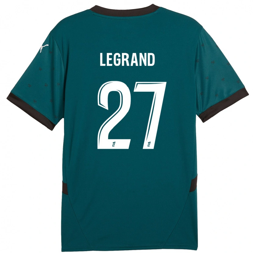 Danxen Barn Bérénice Legrand #27 Mörkgrön Bortatröja Matchtröjor 2024/25 Tröjor T-Tröja