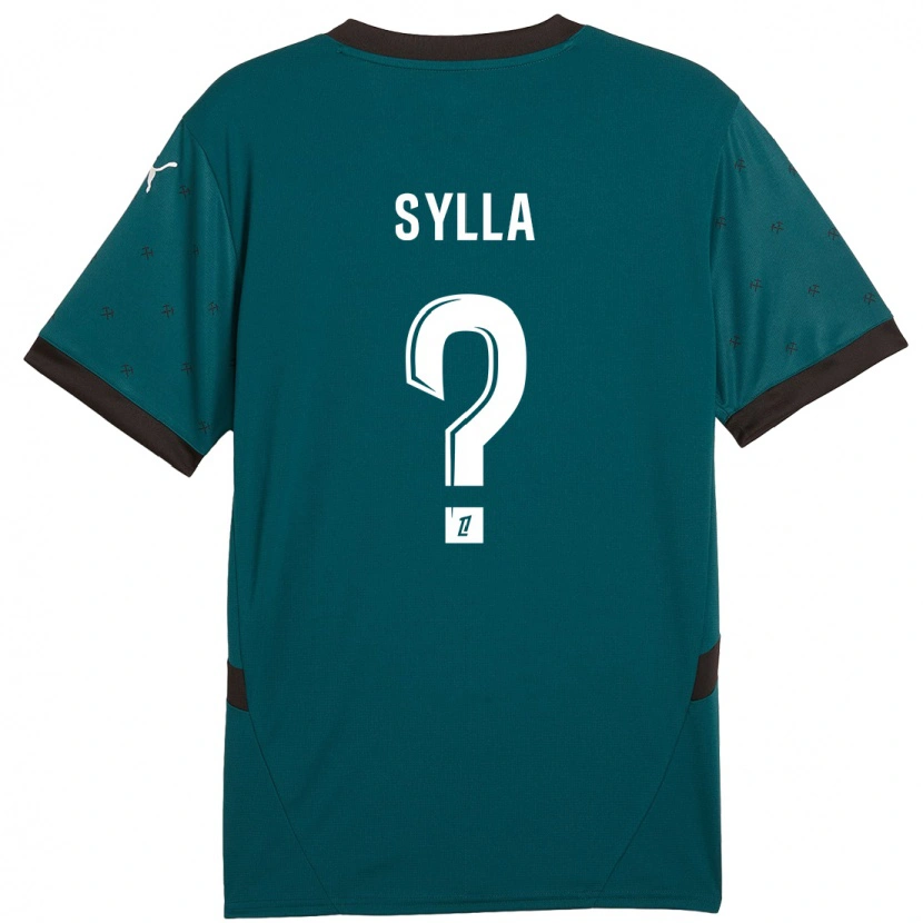 Danxen Barn Fodé Sylla #0 Mörkgrön Bortatröja Matchtröjor 2024/25 Tröjor T-Tröja