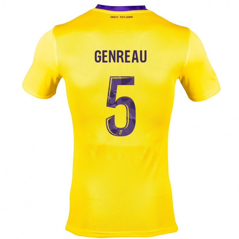 Danxen Barn Denis Genreau #5 Gullila Bortatröja Matchtröjor 2024/25 Tröjor T-Tröja