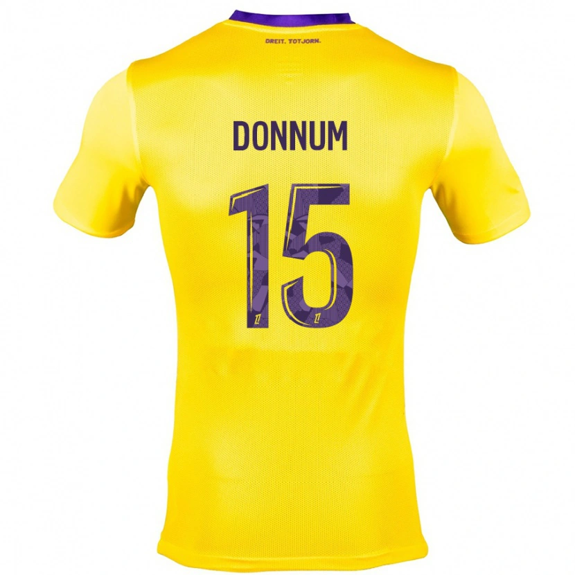 Danxen Barn Aron Dønnum #15 Gullila Bortatröja Matchtröjor 2024/25 Tröjor T-Tröja