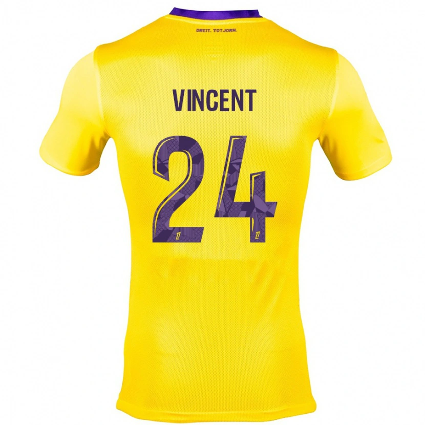 Danxen Barn Magalie Vincent #24 Gullila Bortatröja Matchtröjor 2024/25 Tröjor T-Tröja