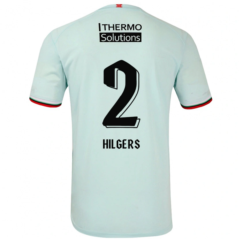 Danxen Barn Mees Hilgers #2 Ljusgrön Bortatröja Matchtröjor 2024/25 Tröjor T-Tröja